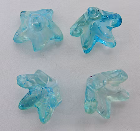 Glasblomma/Änglakjol, turkos