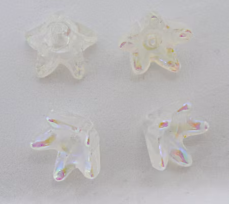 Glasblomma/Änglakjol, transparent m AB