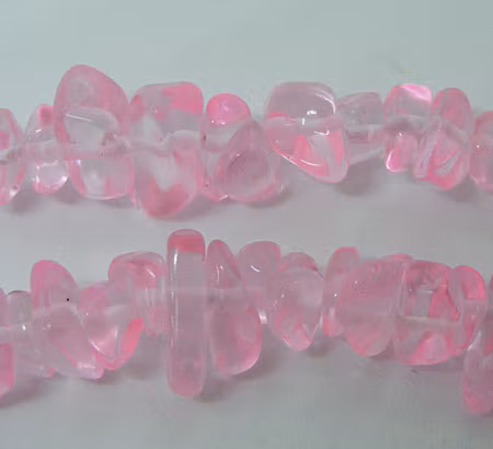 Glaschips, rosa