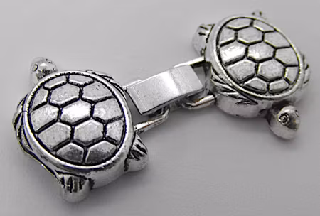 Fäste/Snäpplås, Sköldpadda, aAntiksilver