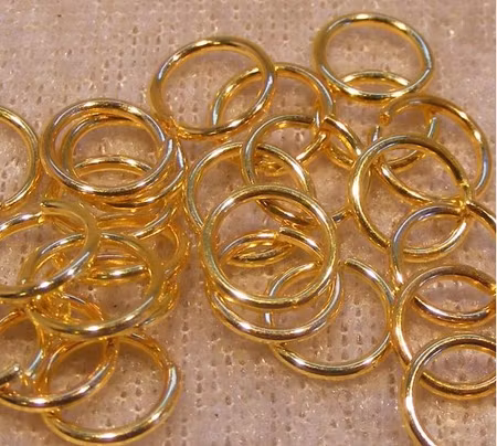 Bindringar, guld, 10x1 mm