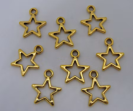 Berlock, stjärna, antikguld