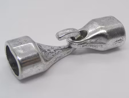 Fäste/kroklås, antiksilver