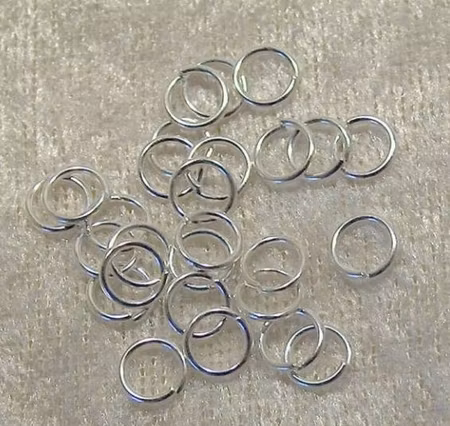 Bindringar, silver, 6x0,9mm