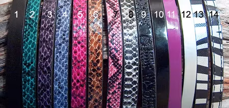 Materialsats, Armband - Hjärtlås, hjärtpärla + platt läderrem