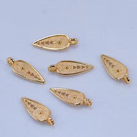 Berlock, droppe, guld