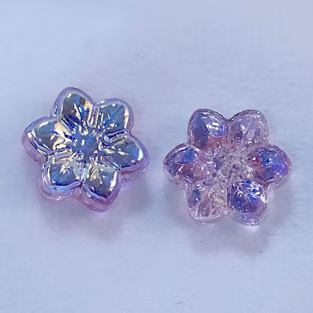 Glasblomma, ljus ametist