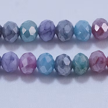 Abacus, pastellmix, 8x6 mm