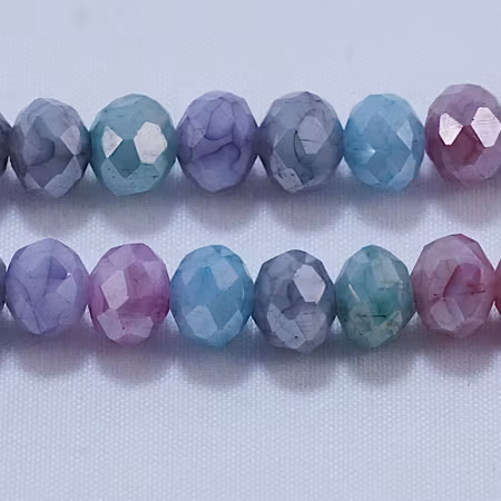 Abacus, pastellmix, 8x6 mm