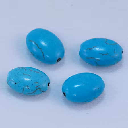 Oval turkos 13,5 x 10,3 x 6,2 mm