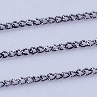 Lätt manglad kedja, gunmetal-pläterad