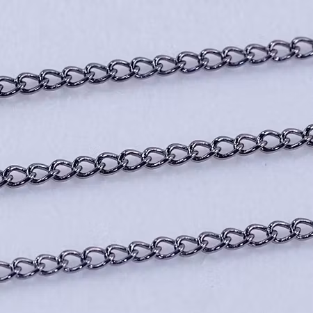 Lätt manglad kedja, gunmetal-pläterad