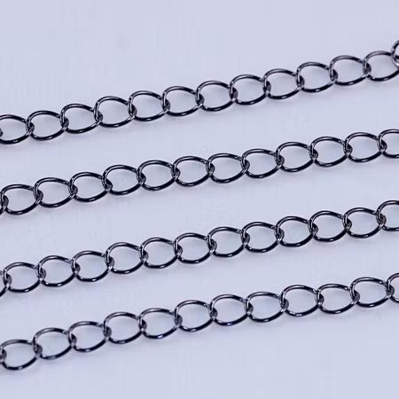 Förlängningskedja, gunmetal (svart)