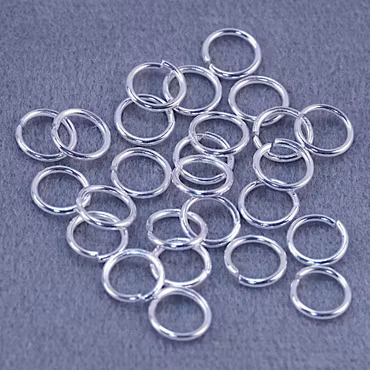 Bindringar, rostfritt stål, ljus silver