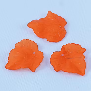 Löv, akryl, orange