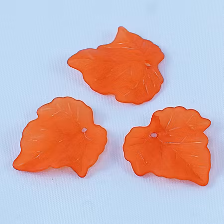 Löv, akryl, orange