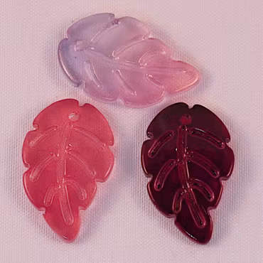 Glaslöv, transparent/färgade
