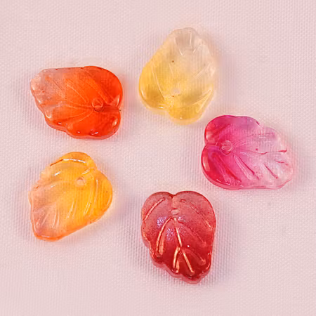 Glaslöv, mindre, transparent/färgade