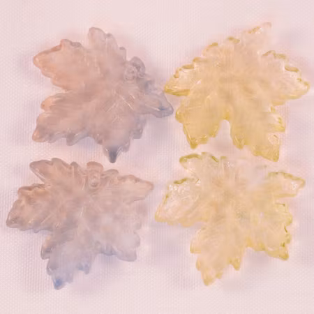 Glaslöv, sorterade färger