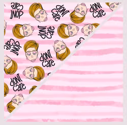 Bomullsstoff 2pk á 145x50 cm - DON'T CARE