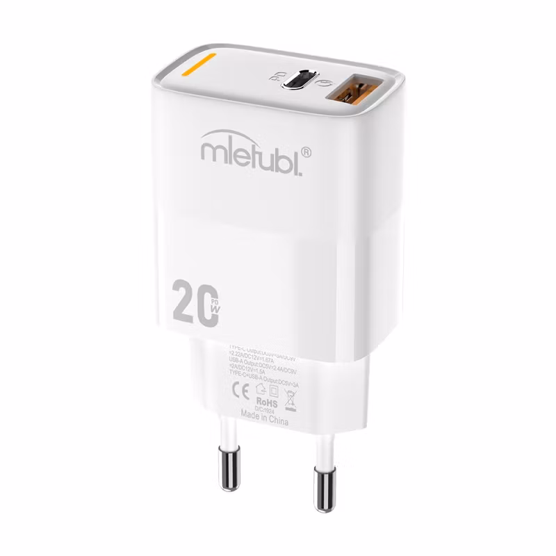 USB-C Väggladdare 20W – Snabbladdare med USB-C Port