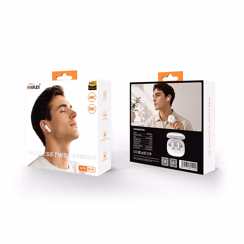 Leather Texture ANC Wireless Earbuds