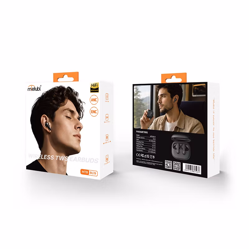 Leather Texture ANC Wireless Earbuds