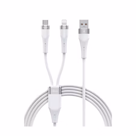 USB-C till USB-C + Lightning Längd: 1,2 m