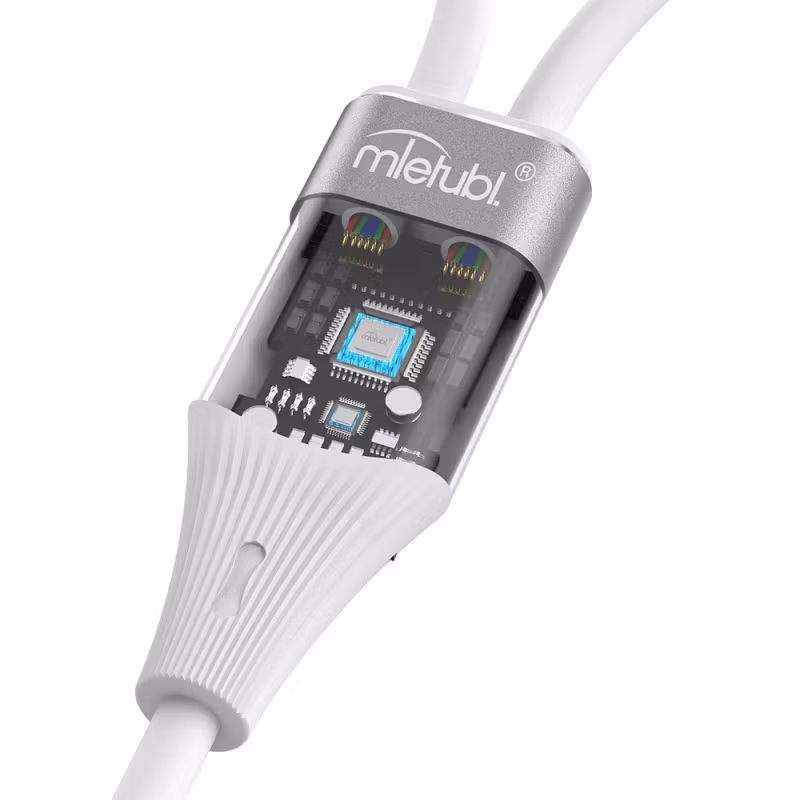 USB-C till USB-C + Lightning Längd: 1,2 m