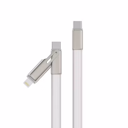 65w USB-C 2 i 1 Laddkabel – Snabbladdning & Dataöverföring