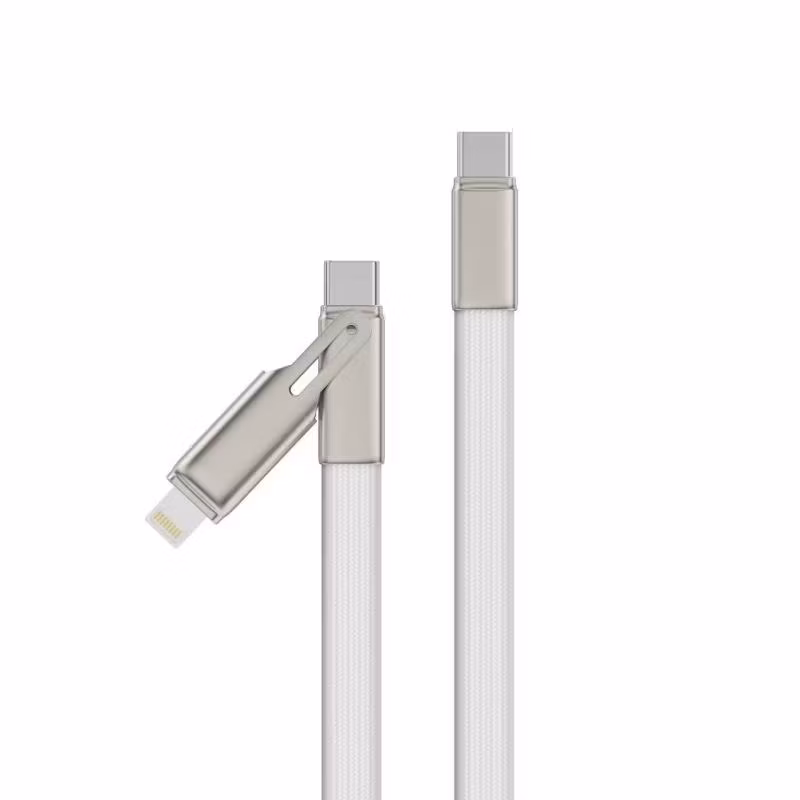 65w USB-C 2 i 1 Laddkabel – Snabbladdning & Dataöverföring