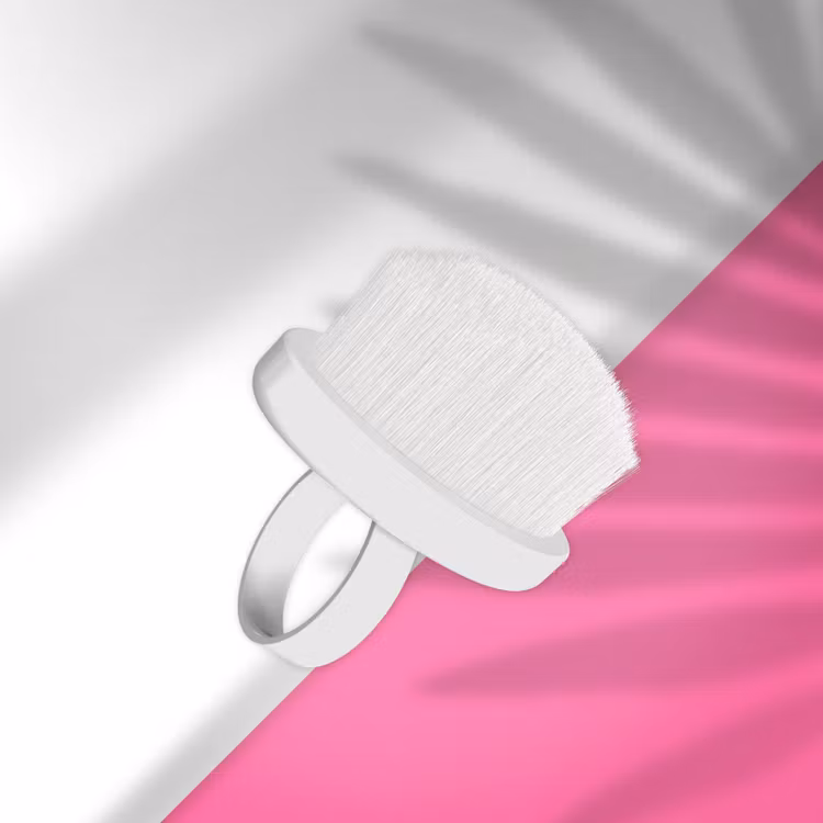 Finger ring manicure brush for dust removal EXPERT 03 Mini (1 pc)