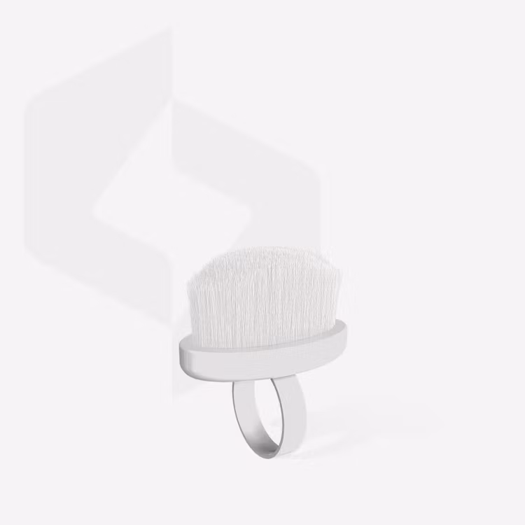 Finger ring manicure brush for dust removal EXPERT 03 Mini (1 pc)