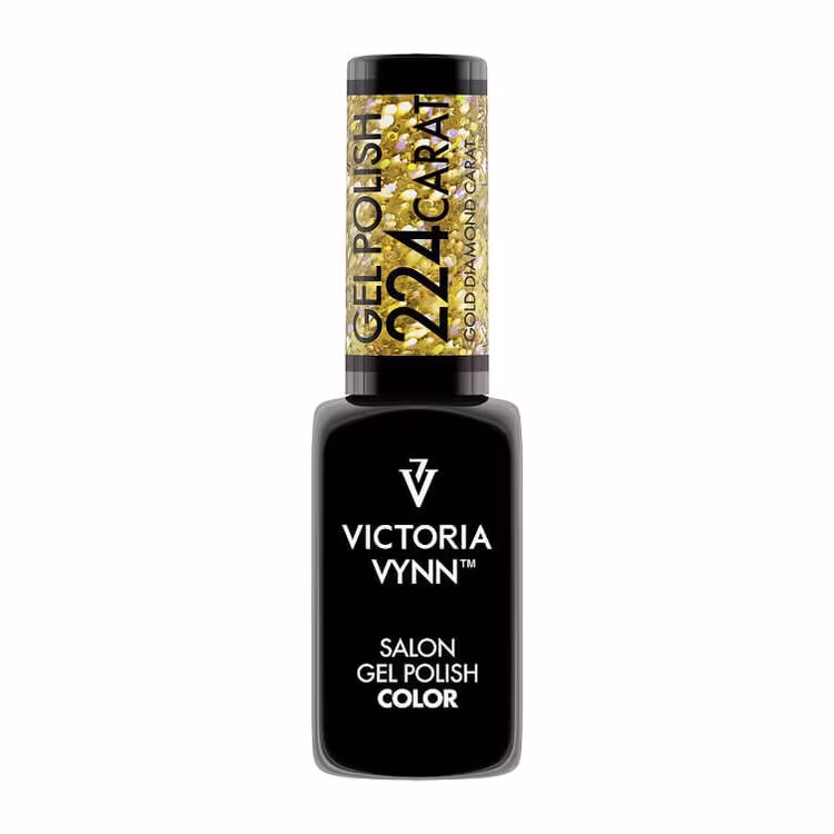 Gel Polish Color No. 224 Gold Diamond Carat