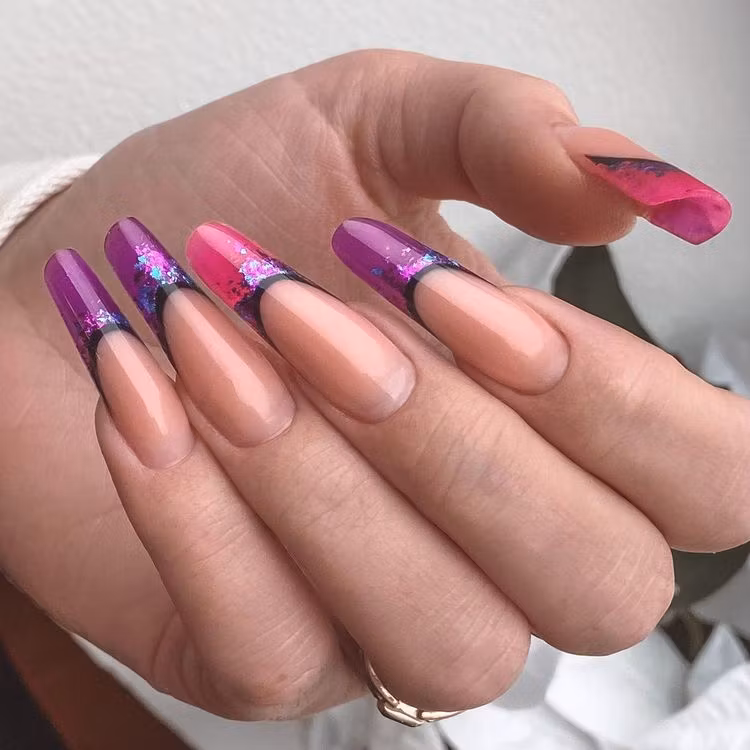 DUAL FORMS, Full Cover Nageltippar för polygel