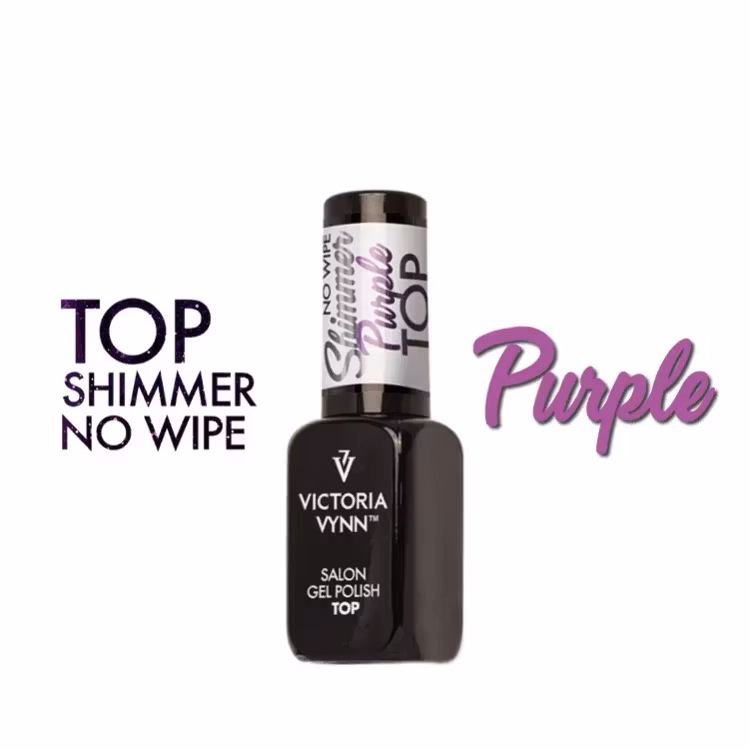 Top coat No Wipe Shimmer PURPLE