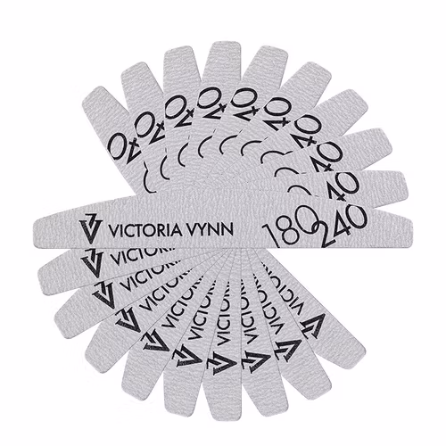NAIL FILE 180/240, white crescent /10pcs