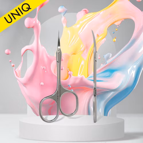Professional cuticle scissors Asymmetric UNIQ 20-4
