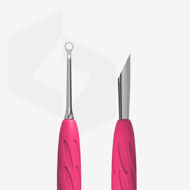 Manicure pusher Gummy with silicone handle UNIQ 11-2