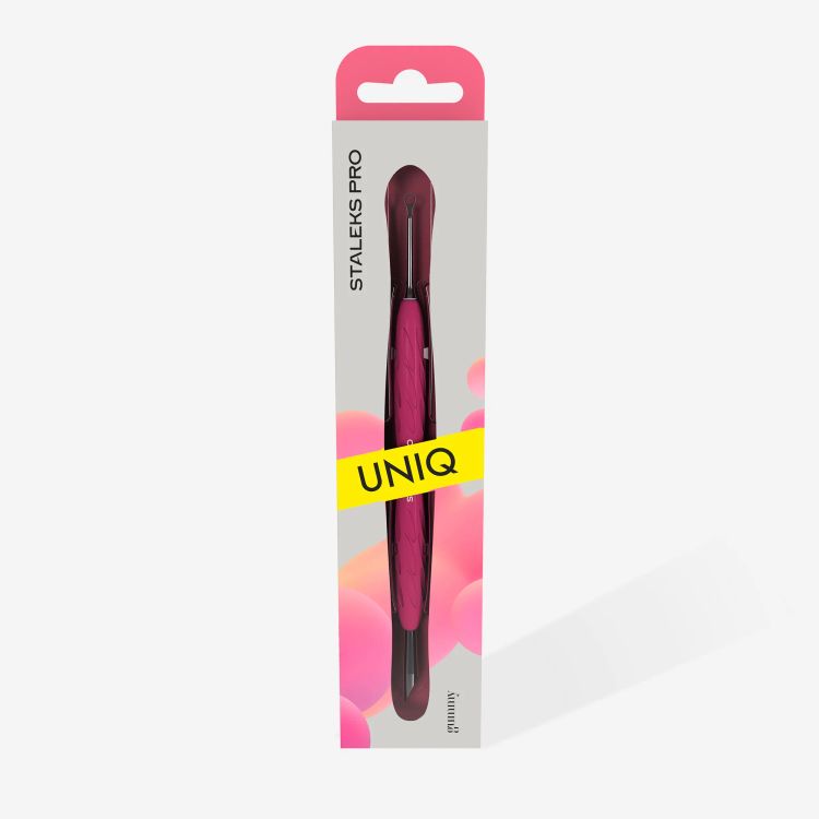 Manicure pusher Gummy with silicone handle UNIQ 11-2
