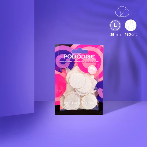 Påfyllningsfilar för Pododisc Staleks Pro L, 180 grit 50 psc
