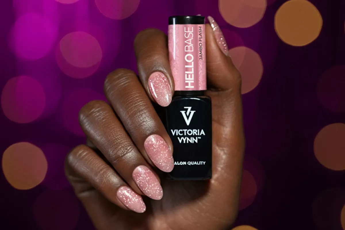 HELLO BASE Jambo Flash 8 ml – Flash-Effect Rubber Base (Nude Pink)