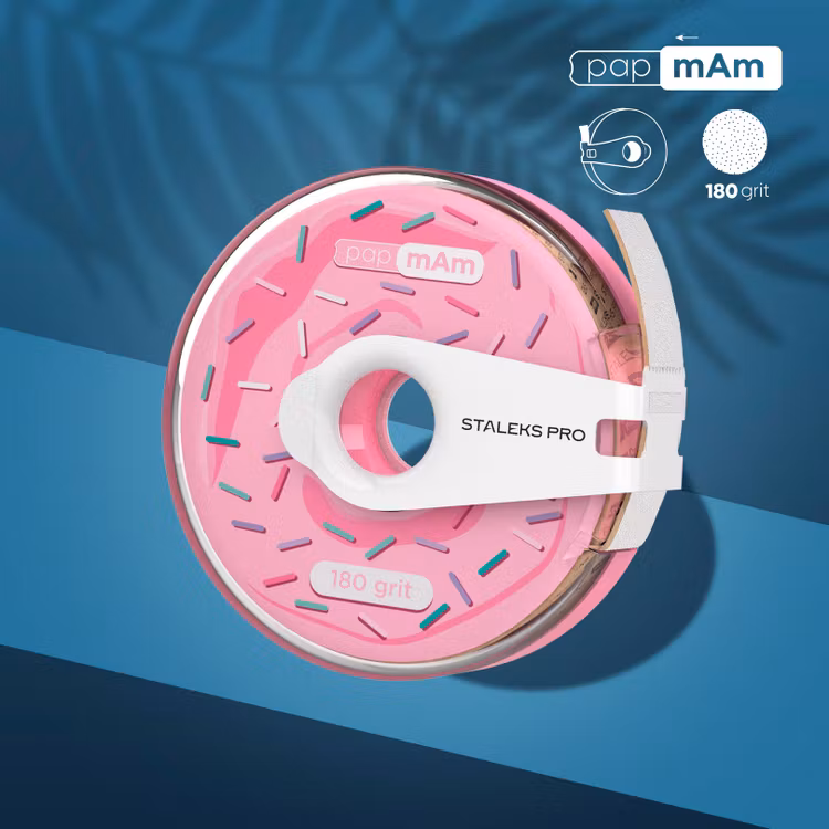 papmAm refill roll “Donut” EXPERT White 180 grit – in plastic case (7 m)