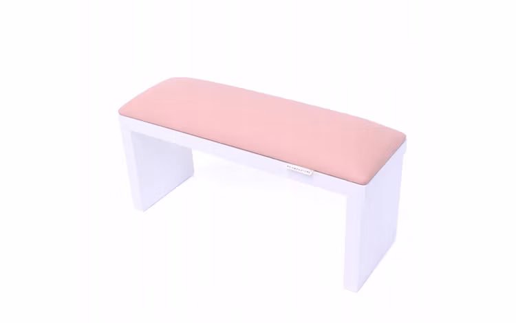 Armrest for manicure with white legs (Light pink)