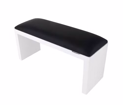 Armrest for manicure with white legs (Black)
