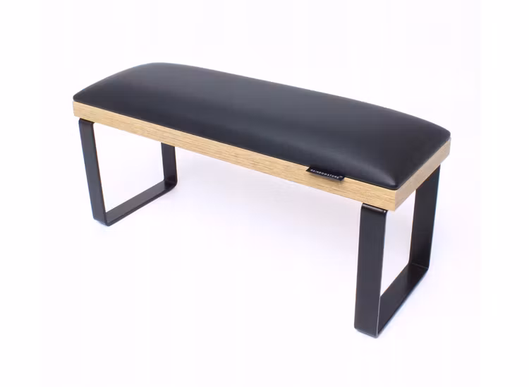 Armrest for manicure with removable black metal legs (Black)