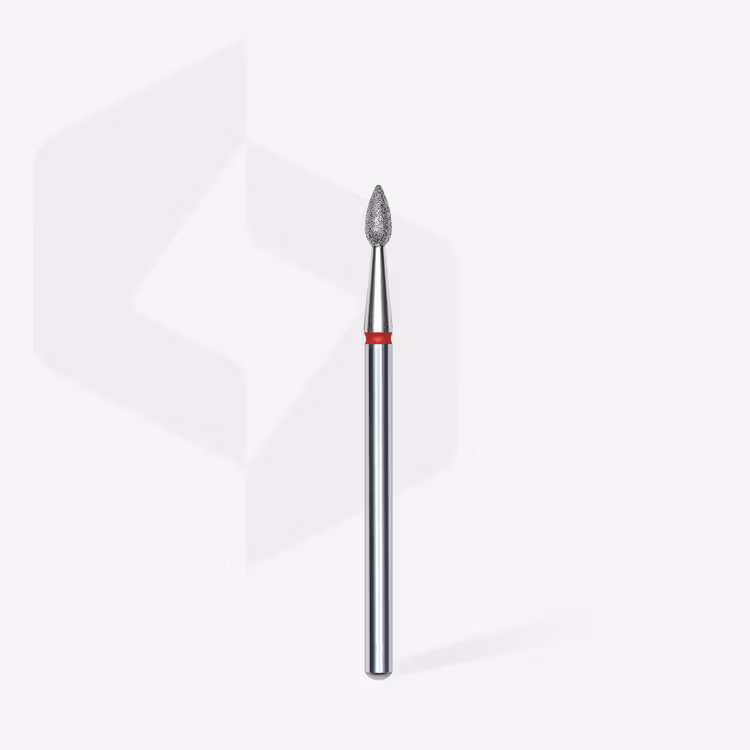 Diamond Nail Drill Bit “Drop” Red – (Expert) 2.3 mm / 5 mm