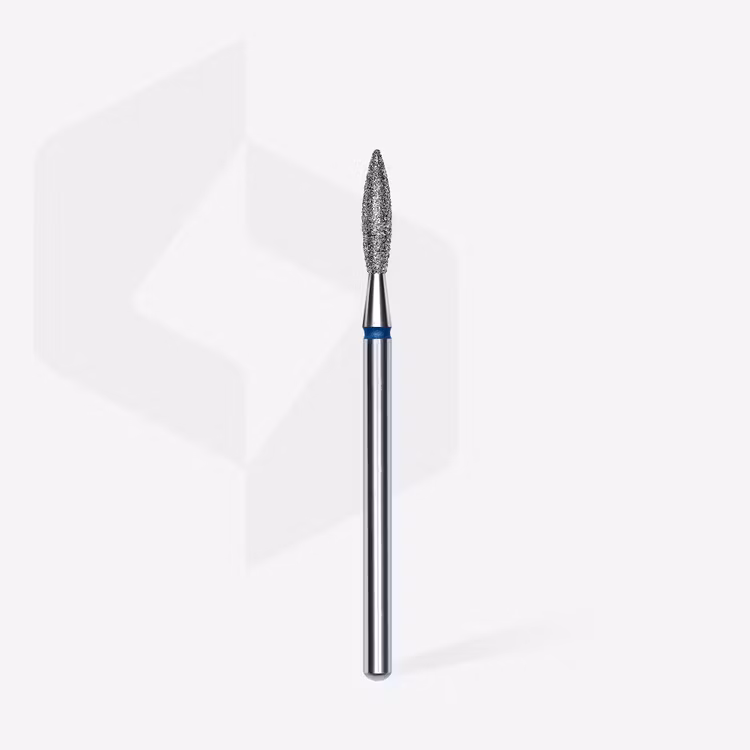 Diamond Nail Drill Bit “Flame” Blue – (Expert) 2.3 mm / 10 mm