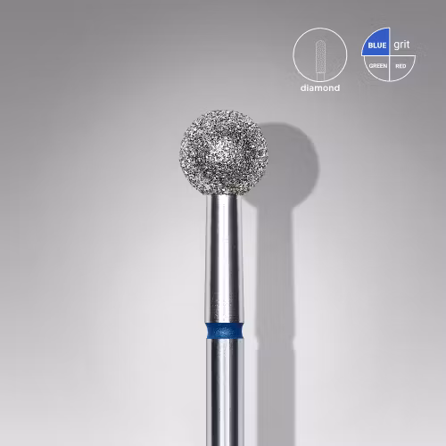 Diamond Nail Drill Bit “Ball” – Blue (Expert) 5 mm