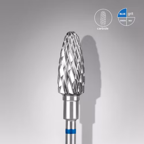Carbide Nail Drill Bit “Corn” Blue – (Expert) 6 mm/14 mm